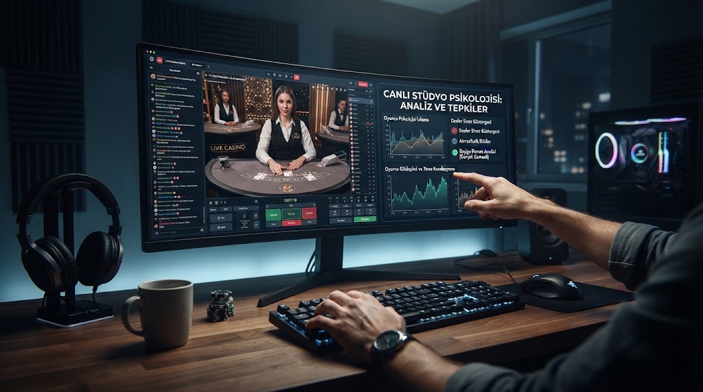 canli studyo psikolojisi detaylarını inceleyen oyuncunun gözünden ekran görünümü.