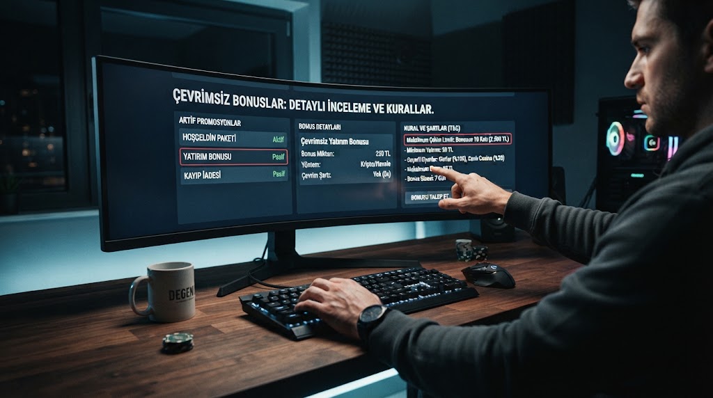 cevrimsiz bonuslar detaylarını inceleyen oyuncunun gözünden ekran görünümü.